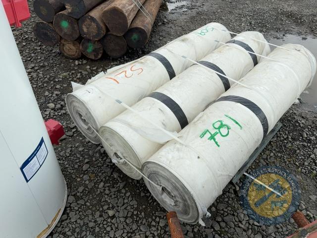 3x rolls of plastic sheeting