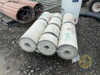 3x rolls of plastic sheeting - 3