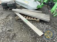 4 lengths fo stainless box section 7ft 150x100x 1 1.3 long 150x 100 stainless box section
