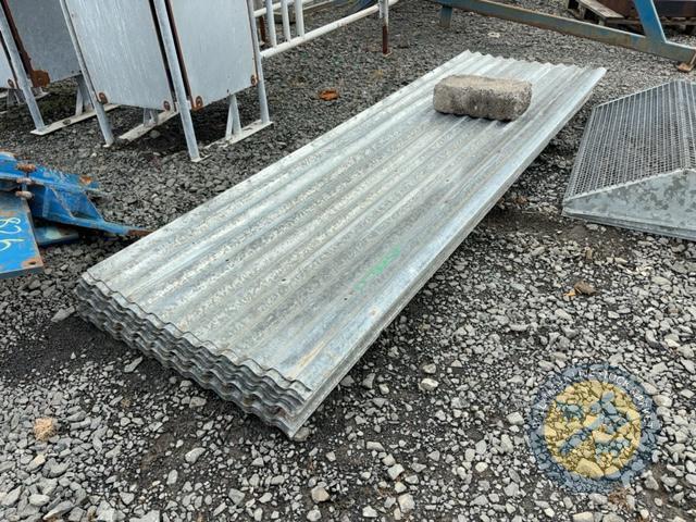 30 sheets of heavy corrugated tin 10ft