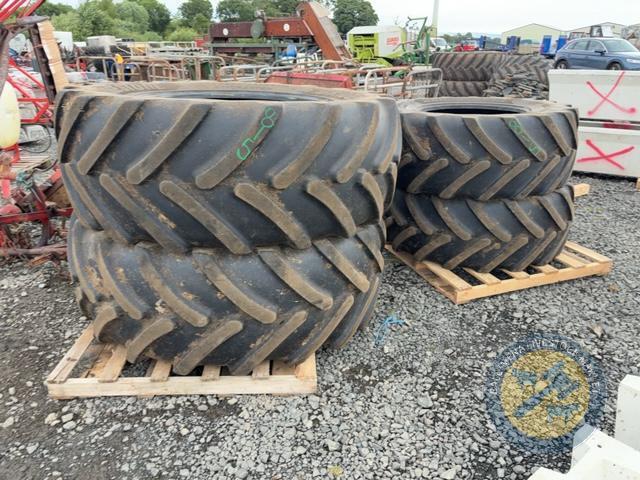 650/65 R38 & 540/65 R28 Bridgestone tyres 50-55%