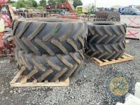 650/65 R38 & 540/65 R28 Bridgestone tyres 50-55%