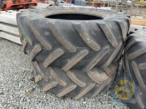 2 580/ 70 R38 Michelin tyres