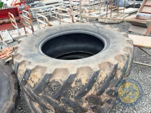 650/ 65 R38 Michelin tyres & 540/65 R28 Michelin tyres