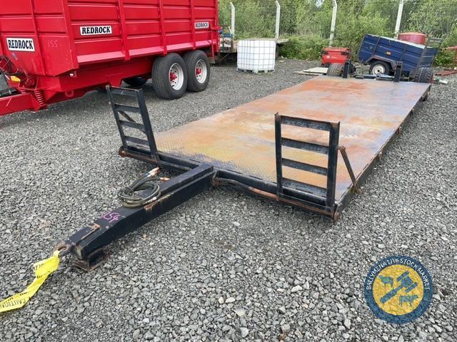 21ft low loader with steering axle