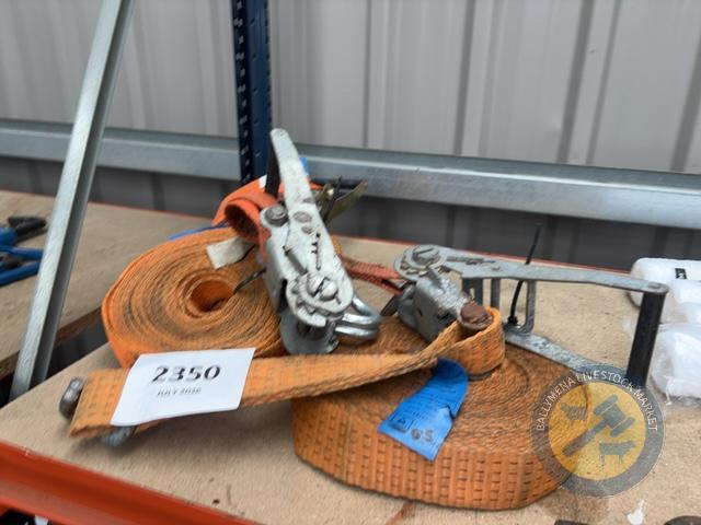 3x 5 tonne ratchet straps