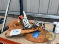 3x 5 tonne ratchet straps