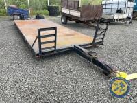 21ft low loader with steering axle - 2