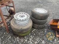 Set of Saab alloy wheel 7 tyres - 3