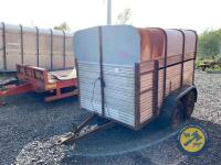 10x5 armour 2 cow cattle trailer. new LEDs, no brakes