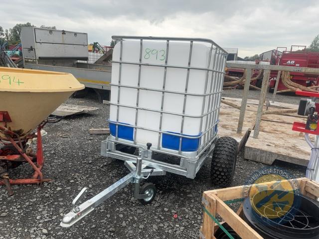 Galvanised water trailer