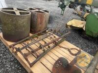 Horse saddle harrow & drawbar - 2