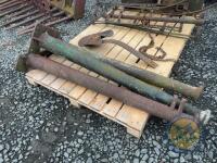 3x cast iron gate posts - 2