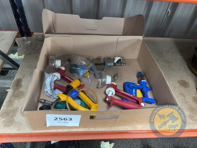 Box of injection guns