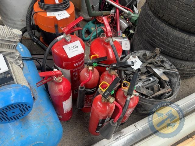 7x fire extinguishers