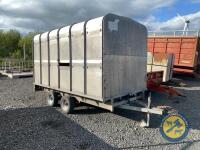 12x5 Ifor Williams cattle/flat trailer, small wheels, all lights working - 3