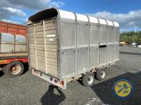 12x5 Ifor Williams cattle/flat trailer, small wheels, all lights working - 4