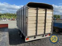 12x5 Ifor Williams cattle/flat trailer, small wheels, all lights working - 6