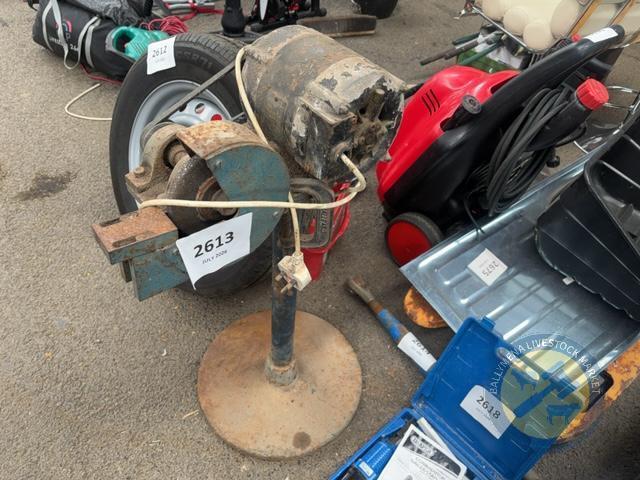 Grinder on stand