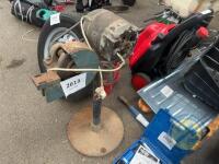 Grinder on stand