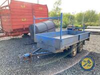 10x5 Tandem axle builders trailer (blue) - ladder racks, lights all working