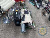 Box lot of trousers, tools etc - 2