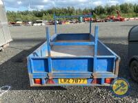 10x5 Tandem axle builders trailer (blue) - ladder racks, lights all working - 5