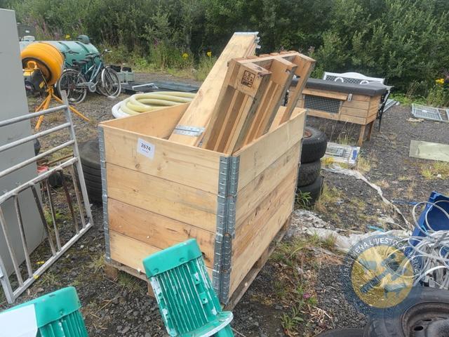 2x storage boxes