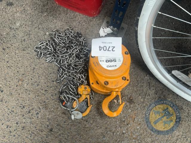 500kg pulley block & chain