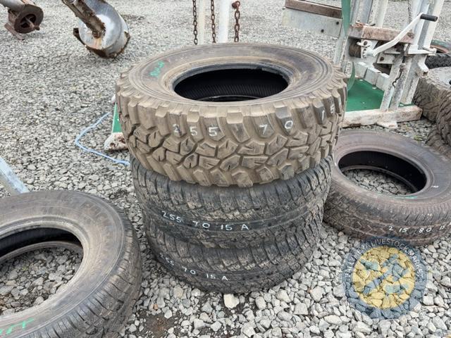 3x 255/70/15 tyres