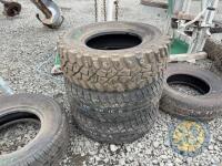3x 255/70/15 tyres