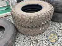 2x 235/18/16 tyres