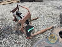 Bale handler with euro brackets