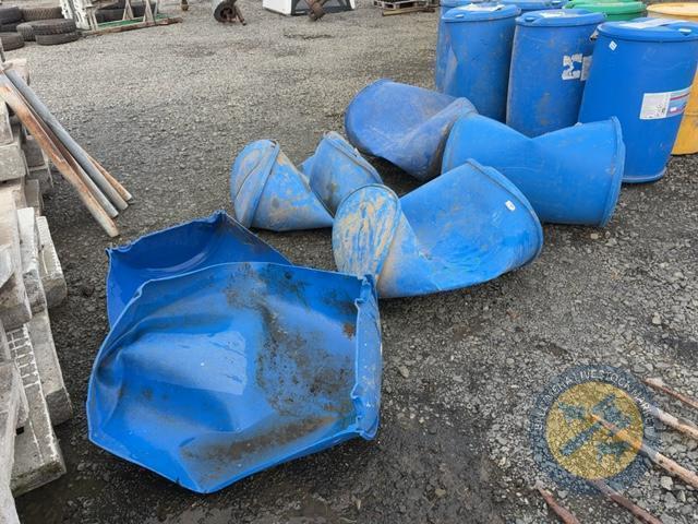 4x blue barrels & 2x half barrels