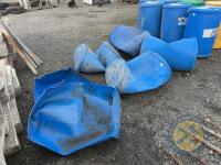 4x blue barrels & 2x half barrels