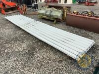 4x heavy duty perspex sheets 17x3'6 wide