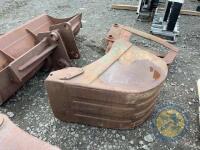 600 digging bucket no teeth 60mm pins - 3