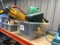 2x box lot of 110 work lights & saw - 2