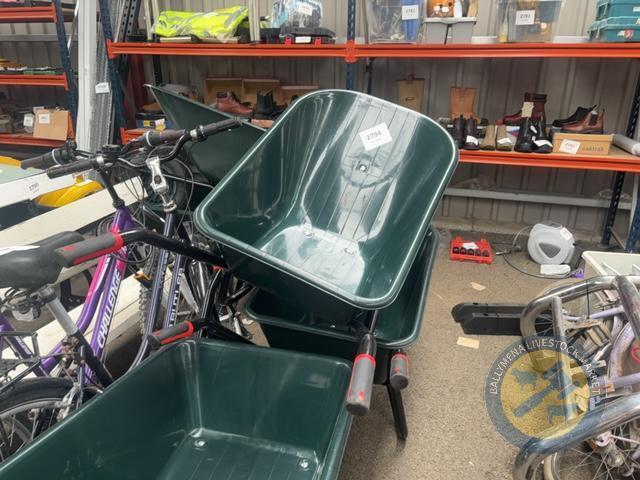120L plastic wheel barrow