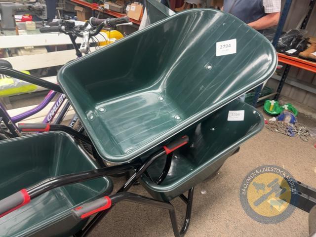 120L plastic wheel barrow