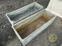 2 x 4ft IAE galvanised drinker - 3