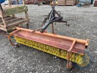 3 point linkage hydraulic yard brush with new brush - 5