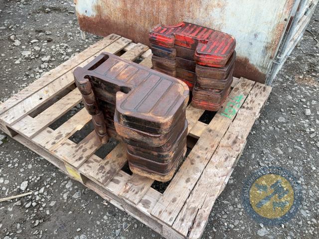 5x Leyland tractor weights