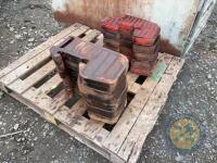 5x Leyland tractor weights
