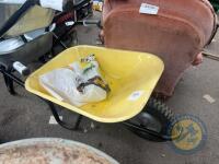 New 90L tar wheelbarrow yellow - 2
