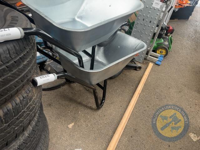 90L galvanised wheelbarrow