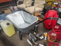 90L galvanised wheelbarrow