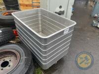 silver tub on wheels - 2