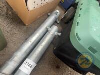 2x galvanised screw posts - 3