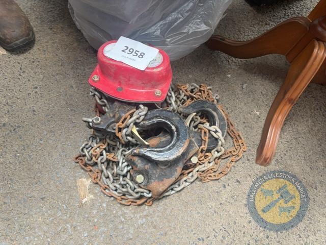 3x tn power tex chain hoist